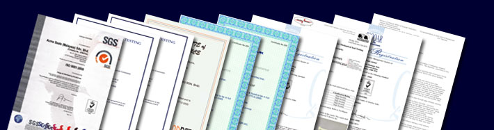 Acme Certificates of Quality